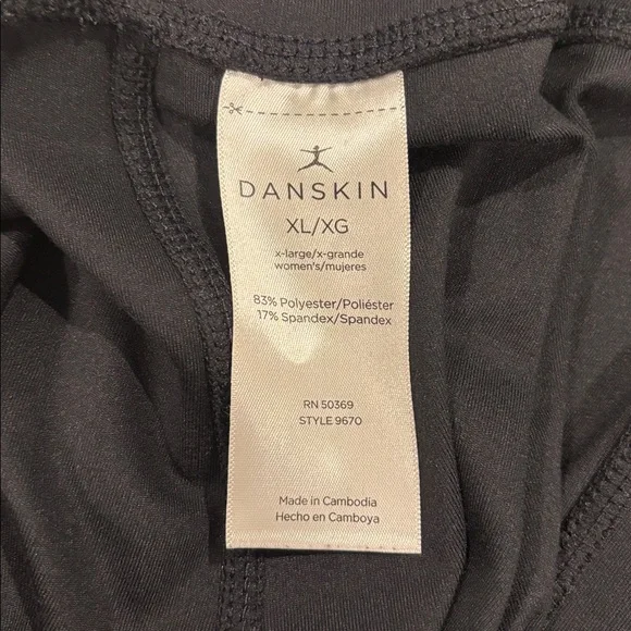 Danskin Womens Black Leggings with Pockets XL - Picture 9 of 9
